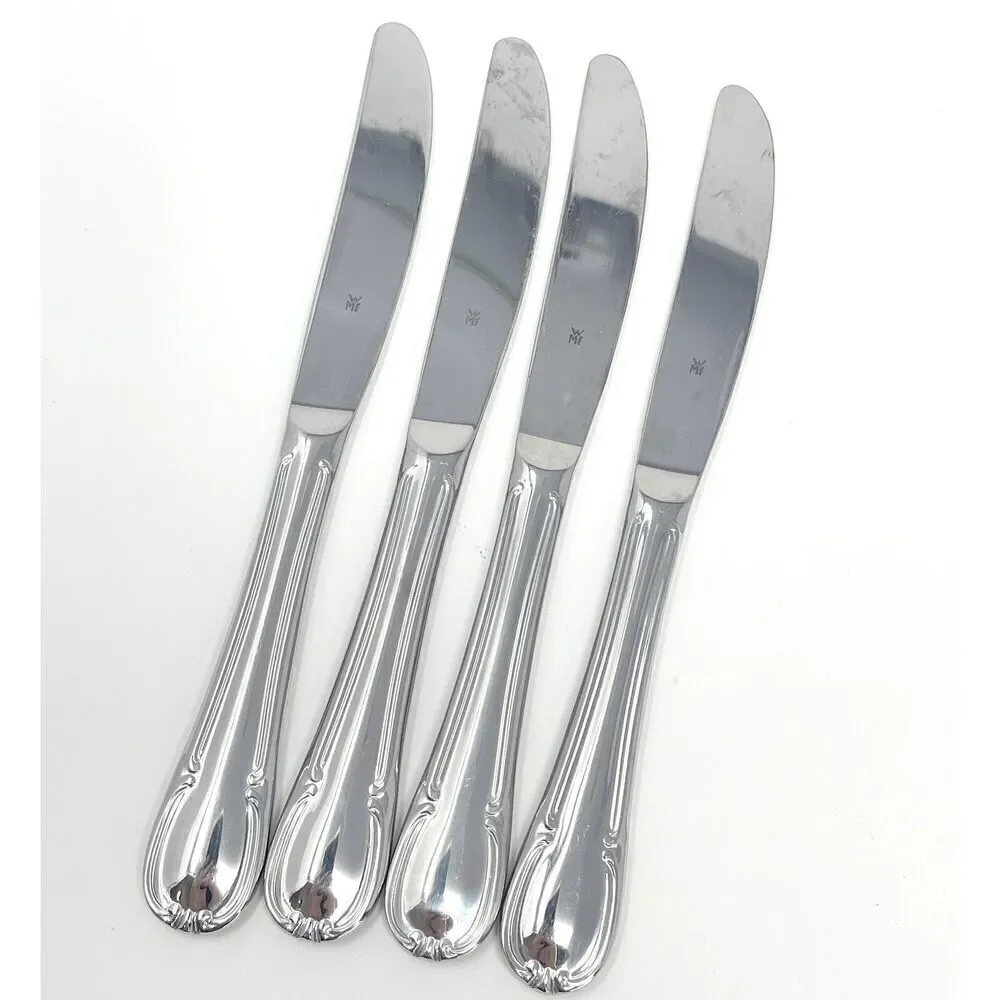 Wmf Cromargan Dorset Barock Glossy Modern Hollow Dinner Knife 8.5” Set Of 4